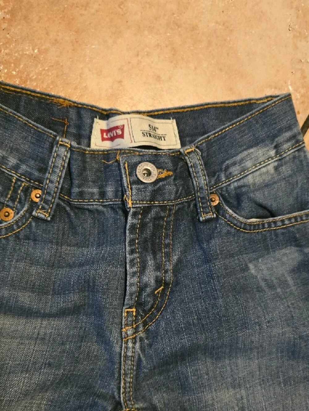 Levi's Boys Blue Washed Denim Jeans